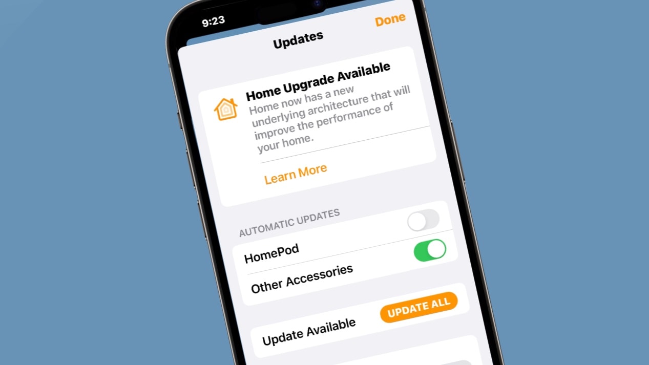 iOS 16.2 presenta una nueva opción de actualización de la arquitectura del hogar.