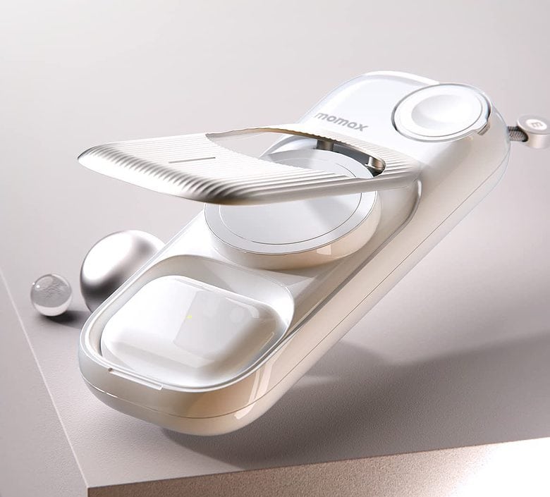 Surprise! You can store your AirPods right inside the Momax AirBox Go.