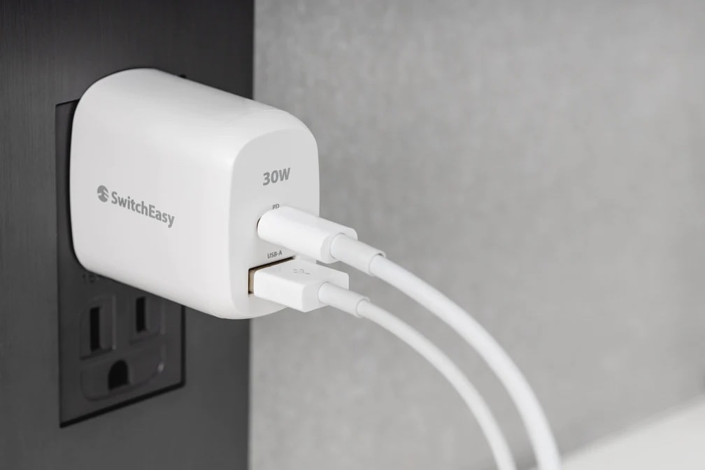 SwitchEasy PowerBuddy 30W can top off two devices at once.