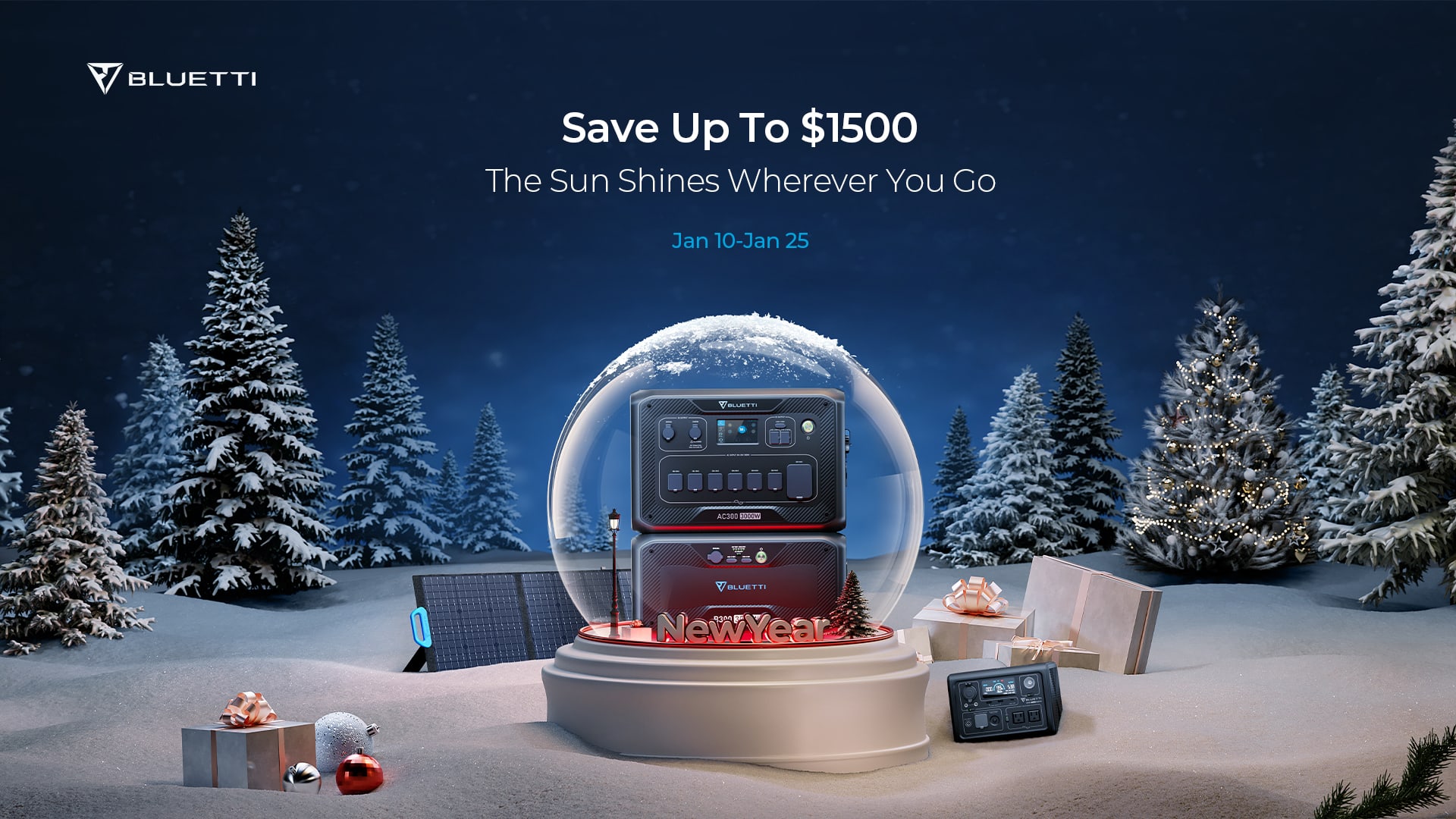 In Bluetti's big January promotion, you can find huge savings on power products and become a 