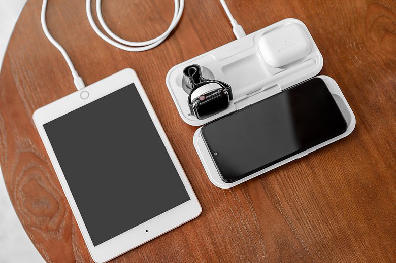 The Momax AirBox features a 10,000mAH power bank to keep your gadgets charged on the go.