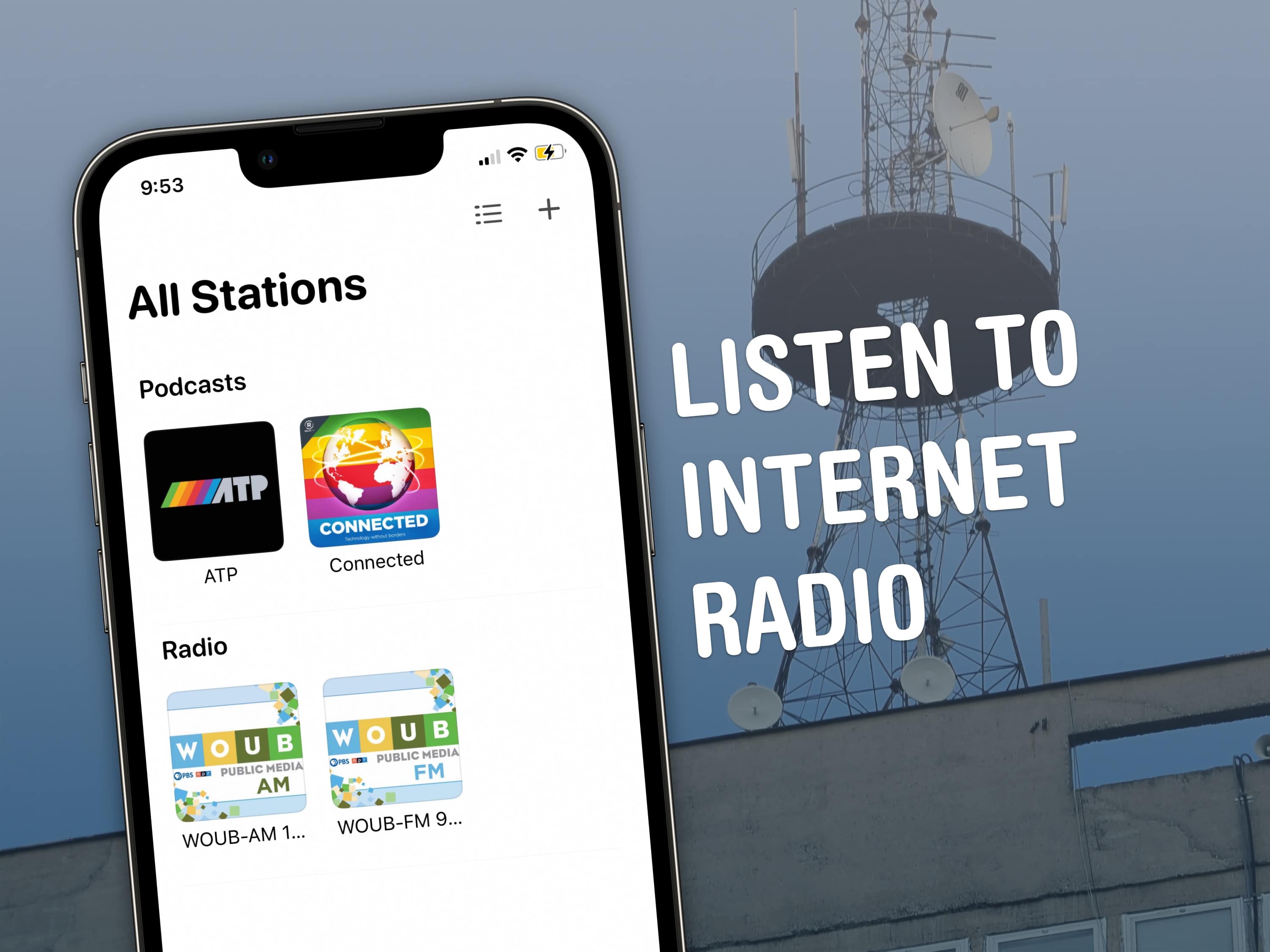Stream live music, podcasts and radio with Broadcasts