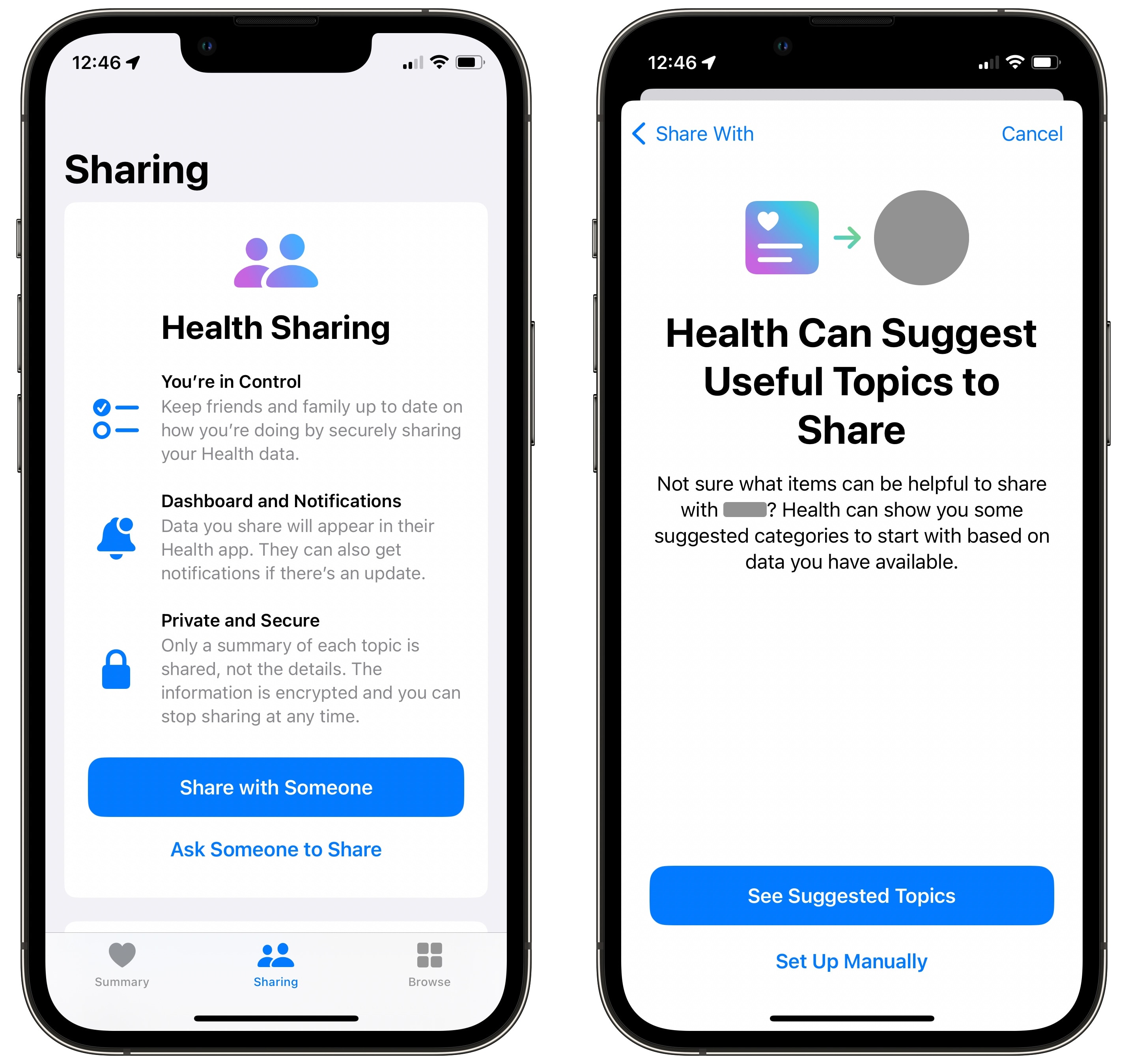 Share medical records with friends, family and medical professionals
