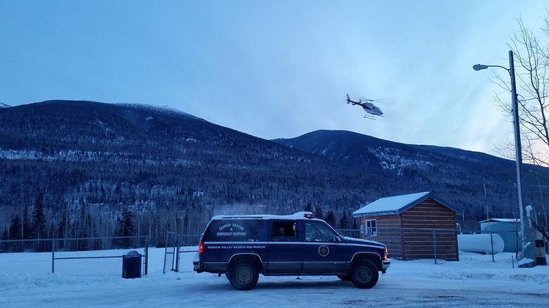 No search was needed in this rescue, never mind helicopters.