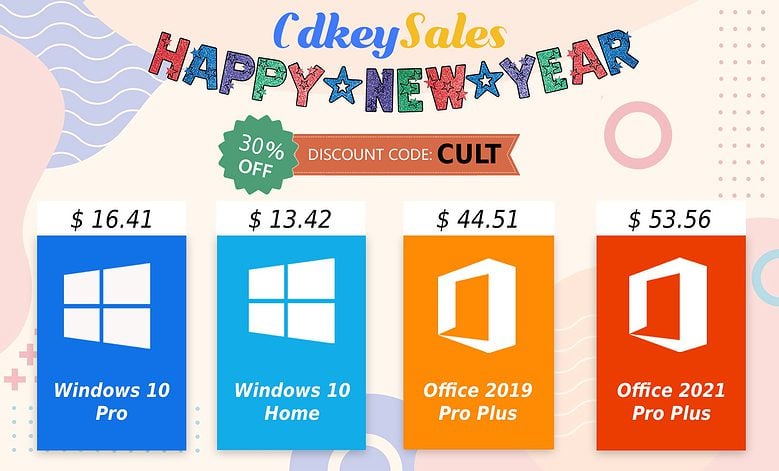 Ready to save on genuine Microsoft software? Head to CdkeySales.com using the links above. And don't forget to enter promo code CULT to get extra savings.