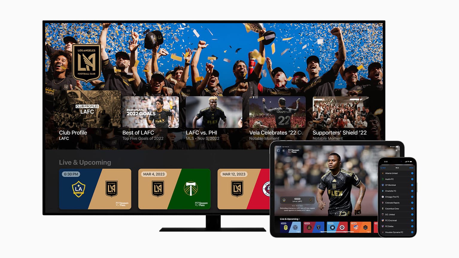 With MLS Season Pass, soccer fans can watch every MLS match via the Apple TV app from February 25 through the league championship.