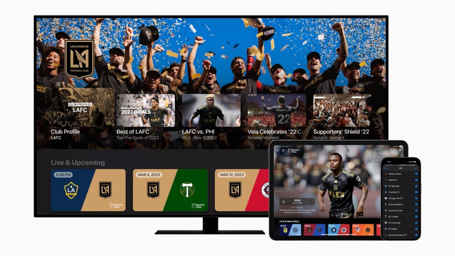 Watch Major League Soccer on a wide variety of devices, including TVs, tablets and phones.
