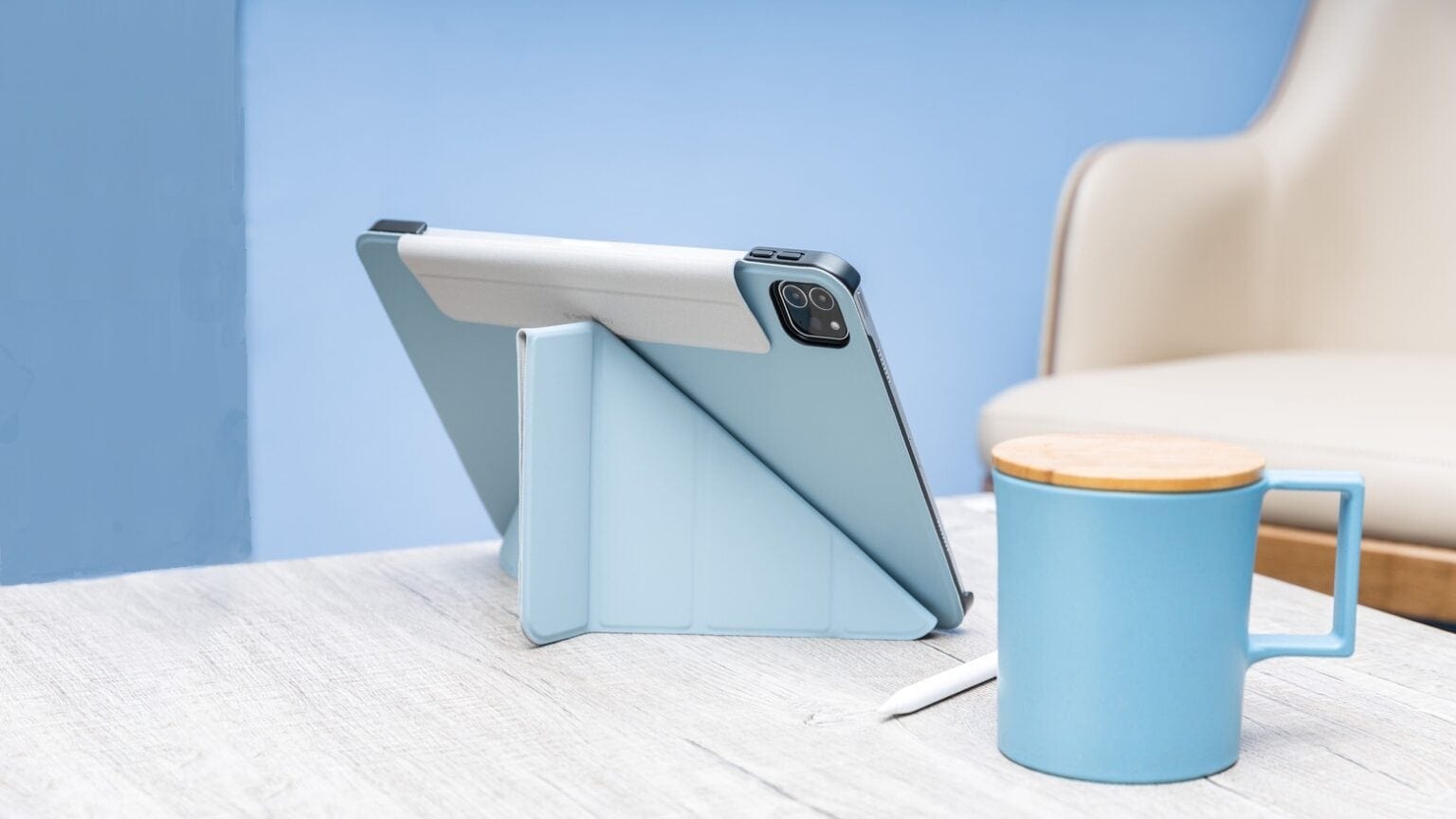 SwitchEasy's Origami Protective Case really shines as an iPad stand.