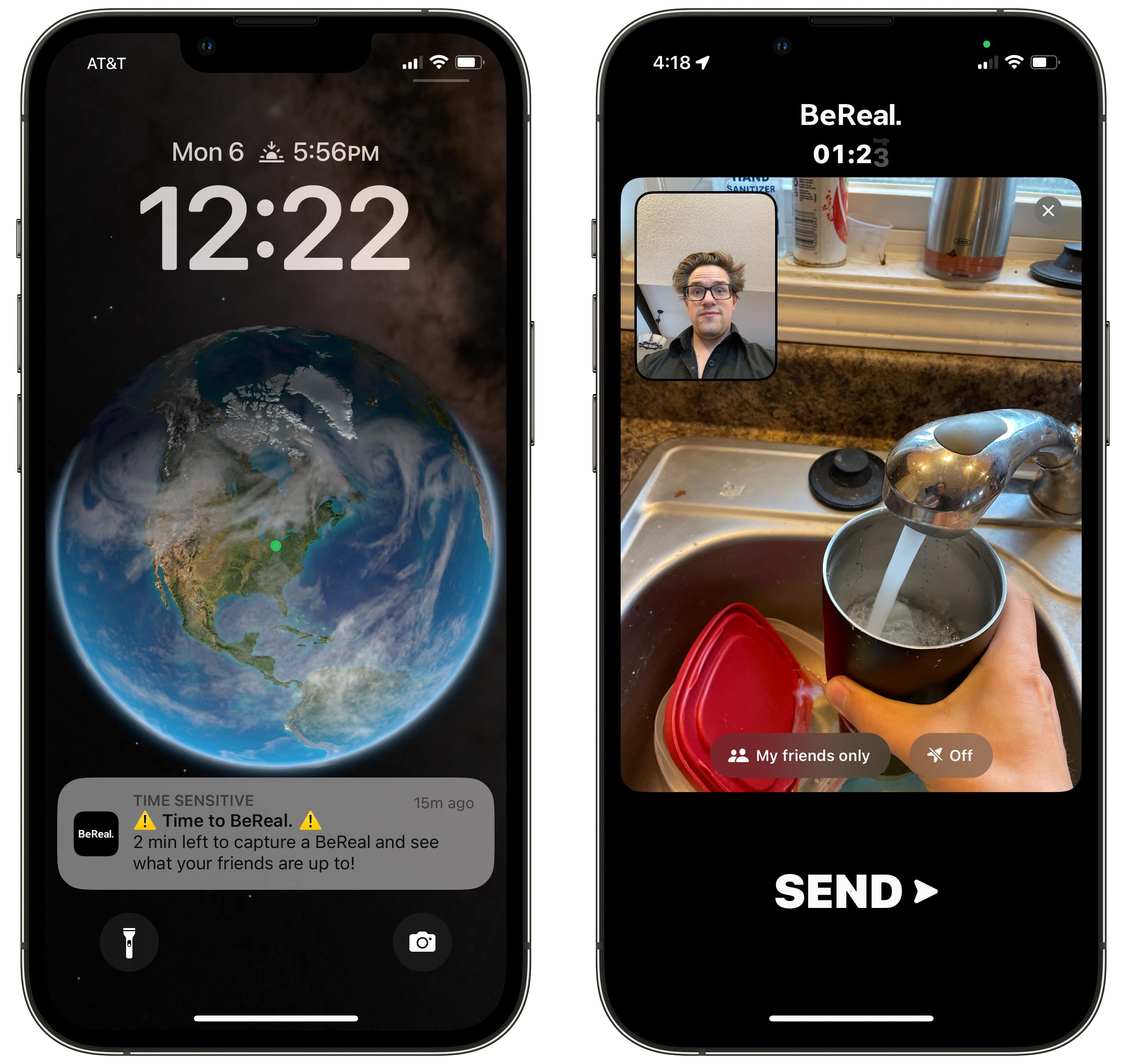 BeReal Notification Posting a BeReal