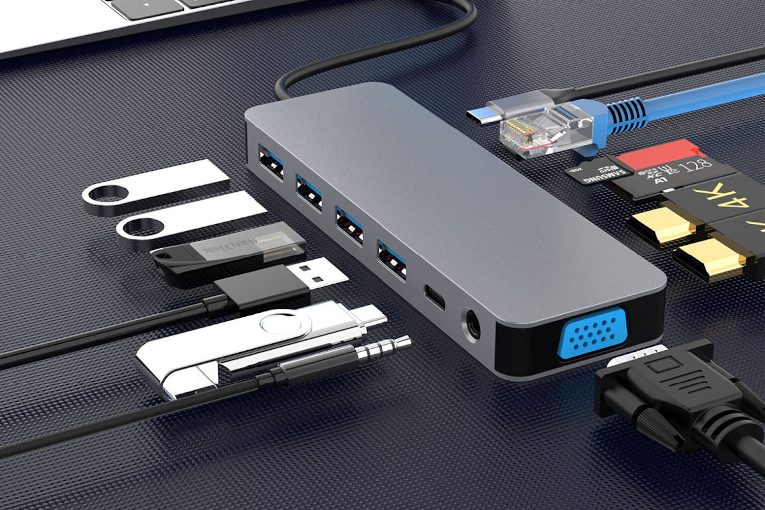 Find a home for all the tech with 14% off this 13-port docking station.