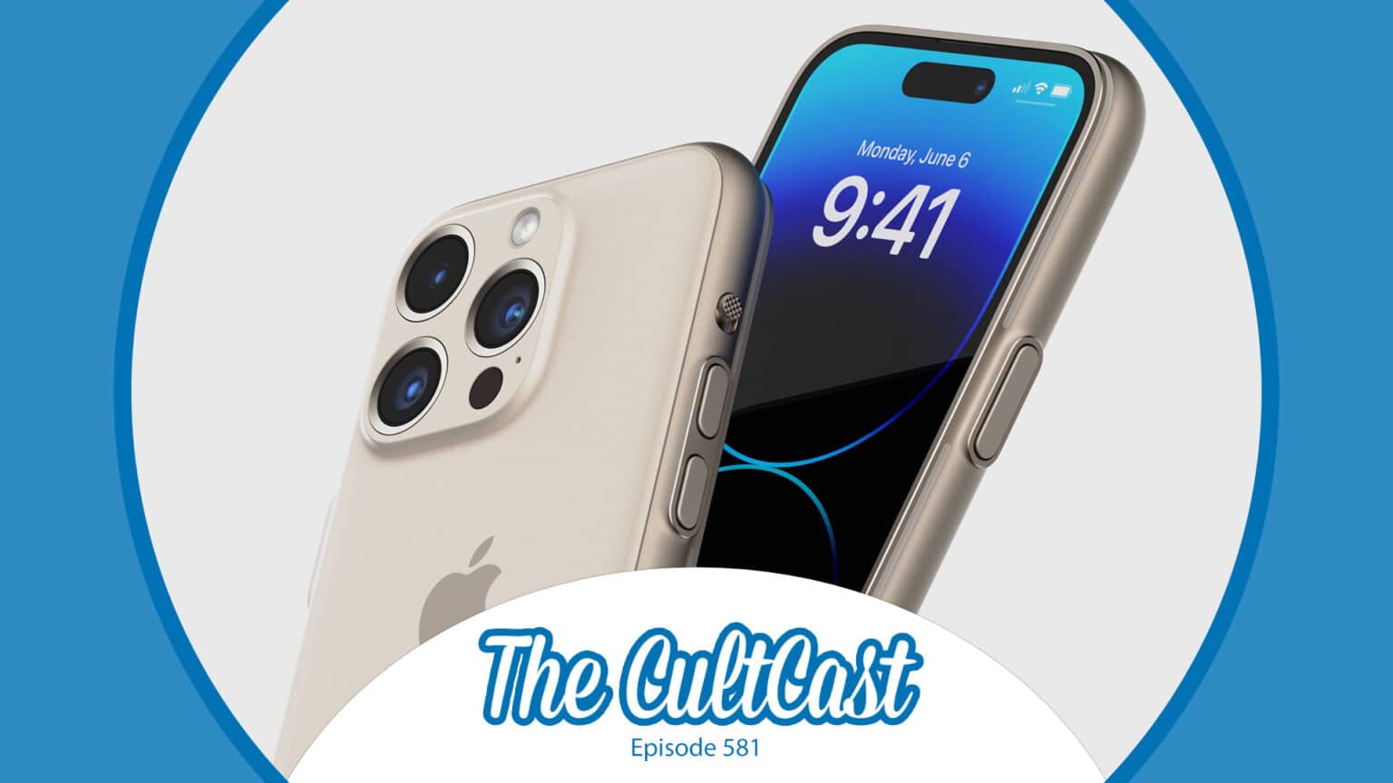 Concept art shows what the iPhone Ultra might look like in a promo image for The CultCast, Cult of Mac's weekly Apple podcast.