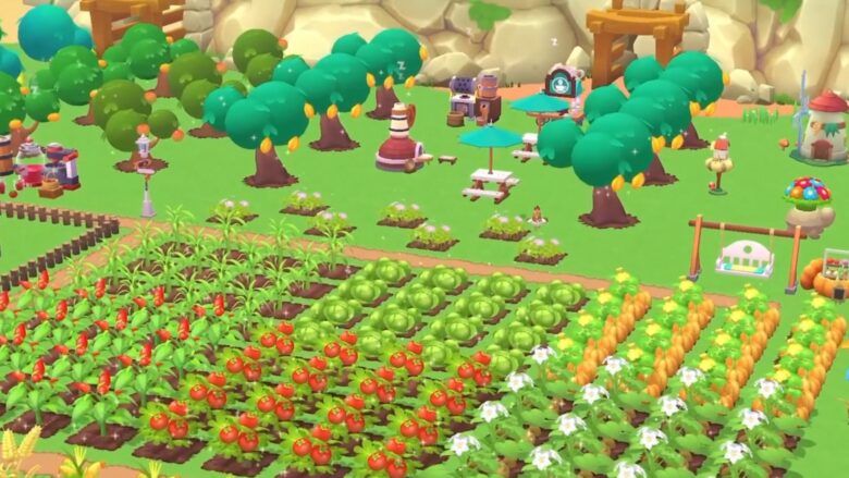 Put in your crops and plant orchards in 'Farmside'