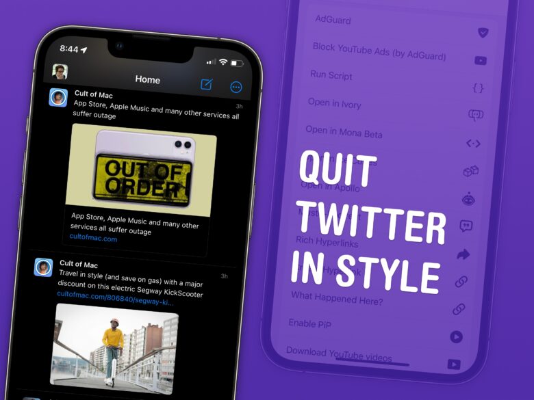 Quit Twitter in style