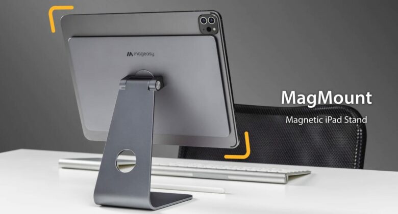 SwitchEasy's MagMount stand helps turn your iPad into a desktop computer.