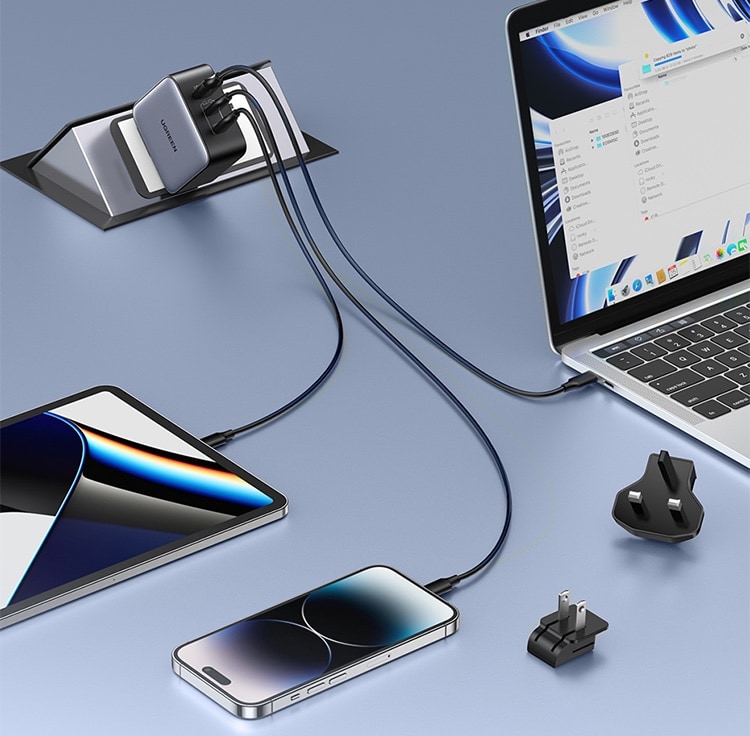 You can charge three devices at once in many, many countries.