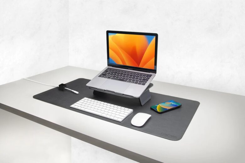 The third position is ideal for using an external wireless keyboard. 