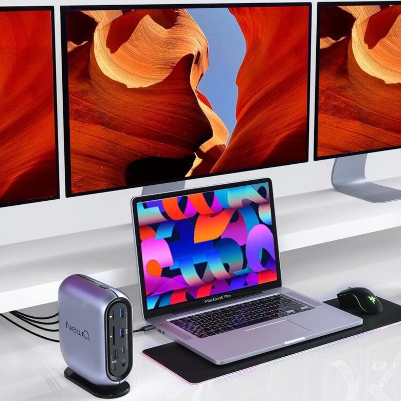 Go ahead and hook up three 4K external displays to your M1 or M2 Mac with this new dock.