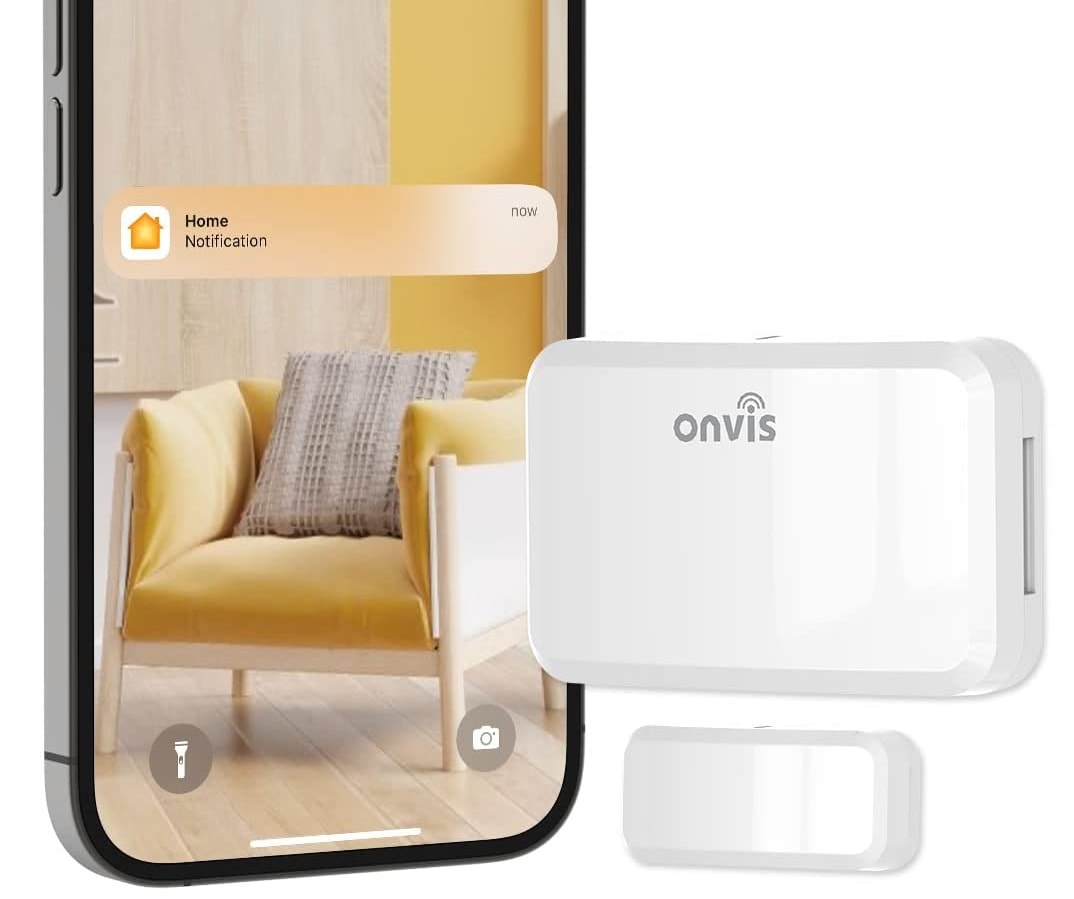 The Onvis CT3 contact sensor works exclusively with HomeKit, Siri and the Home app.