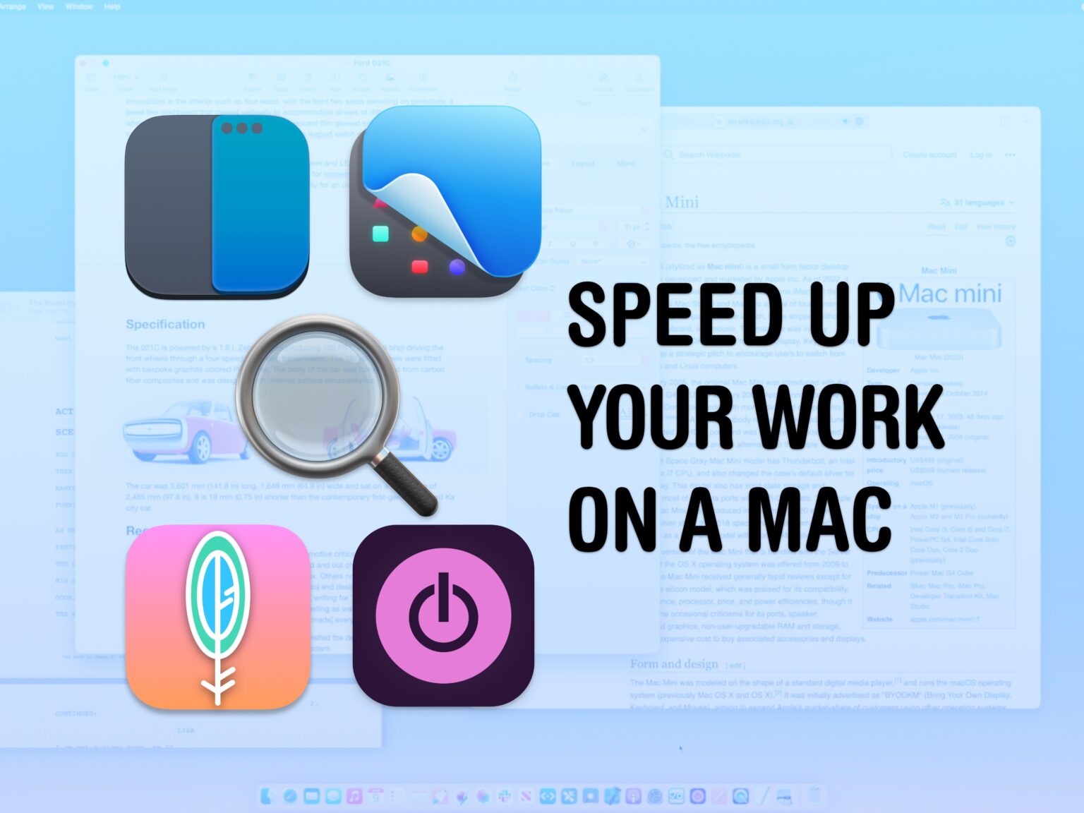 Speed up your work on a Mac