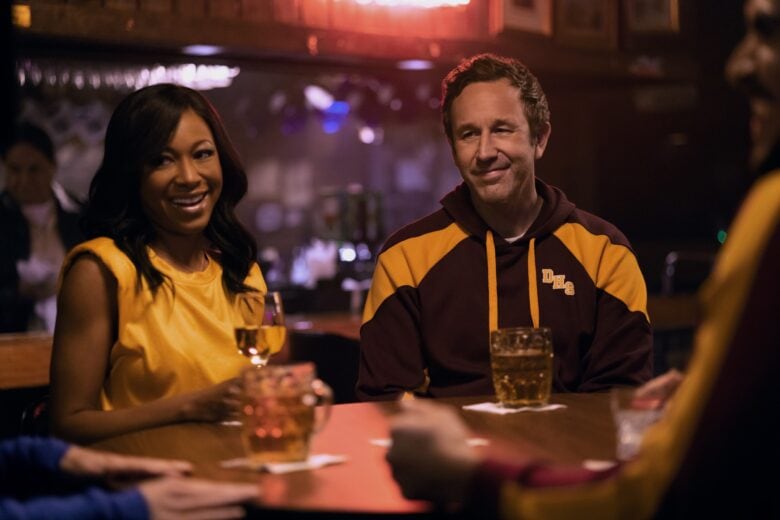 Episode 3. Gabrielle Dennis and Chris O’Dowd in "The Big Door Prize," premiering March 29, 2023 on Apple TV+.
