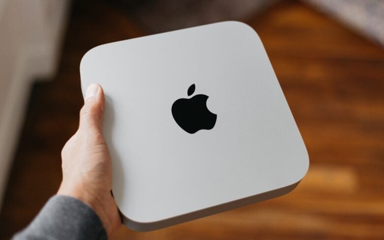 Mac mini in hand