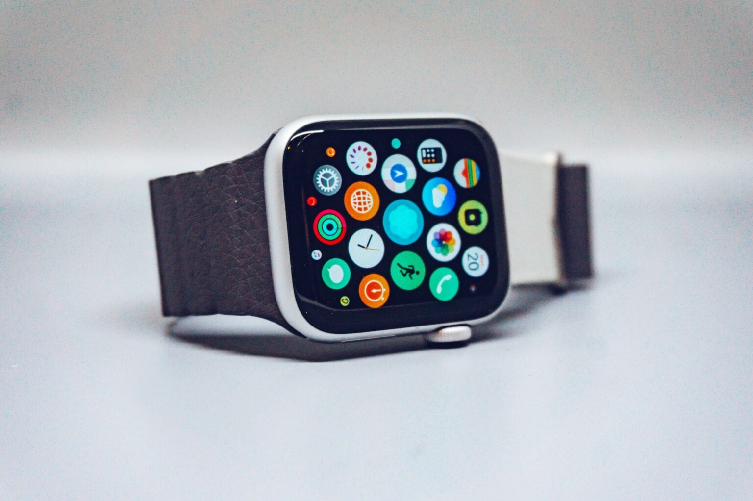 Apple Watch with app grid open
