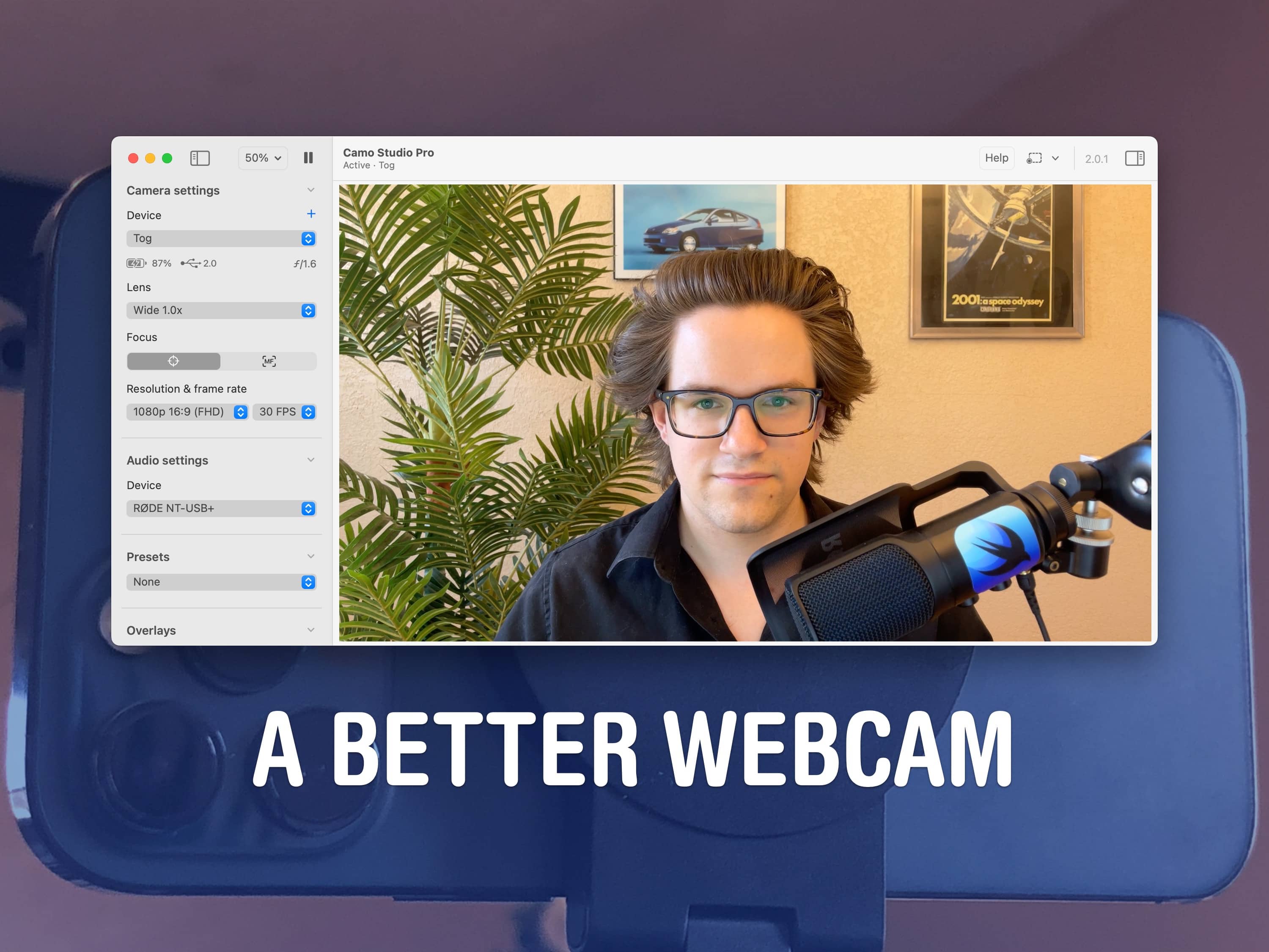 Use your iPhone as a webcam for your Mac with Camo