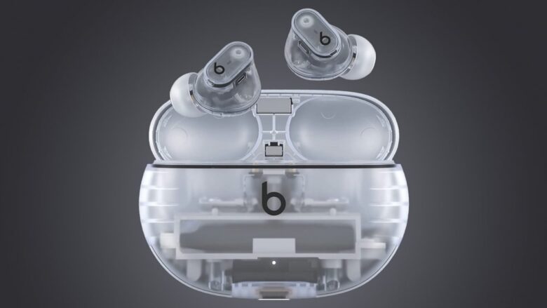 Transparent plastic is a new look for Beats.