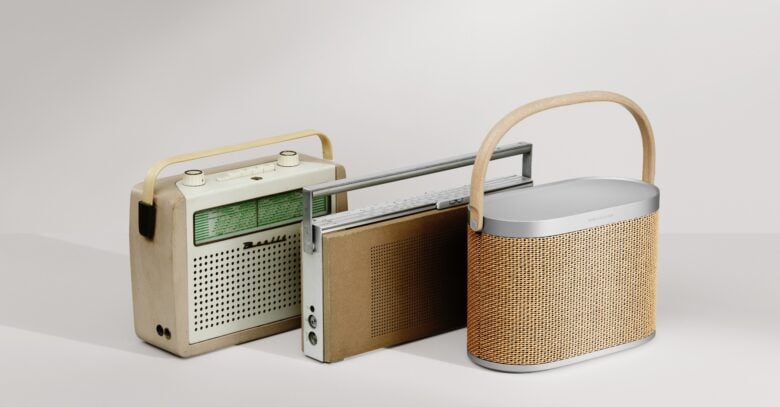 The new portable speaker takes aesthetic inspiration from the past.