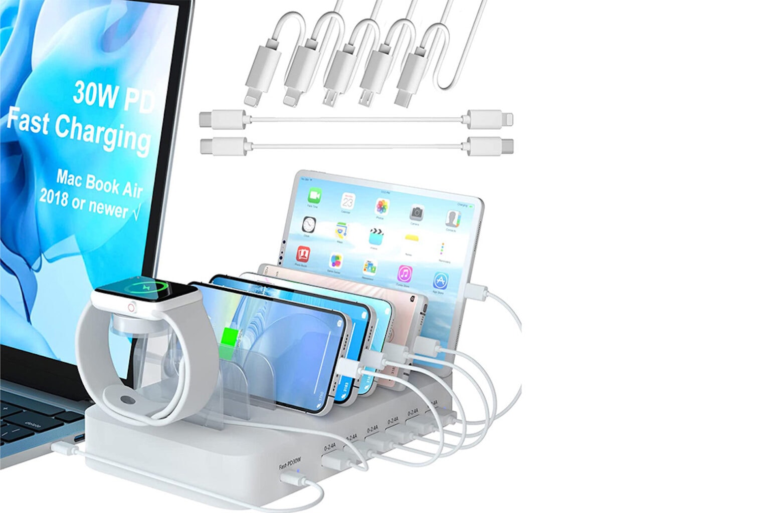 Get power for all your devices with this 7-port charging station, now only $60.