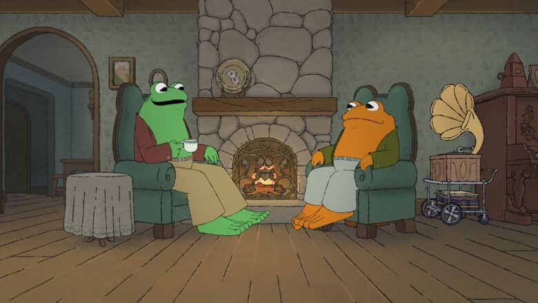 Episode 7. Frog (voiced by Nat Faxon) and Toad (voiced by Kevin Michael Richardson) in "Frog and Toad," premiering April 28, 2023 on Apple TV+.