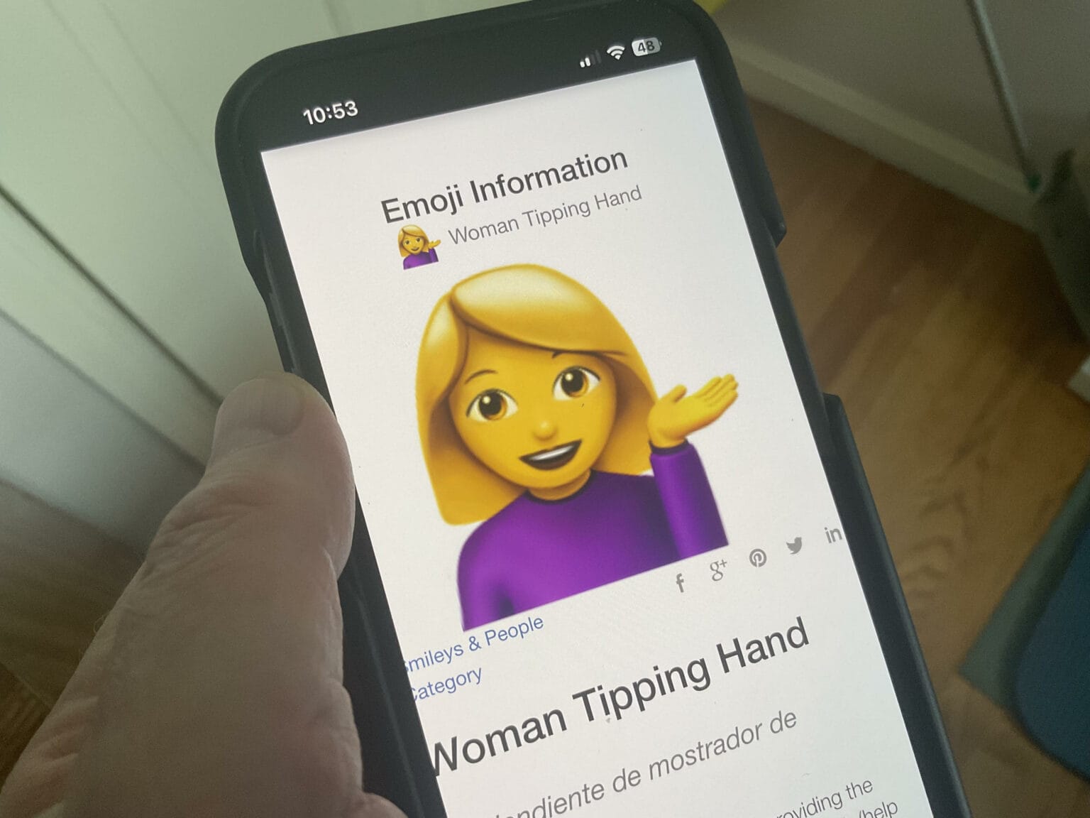 We have a winner: survey finds Woman Tipping Hand is most-confusing emoji.