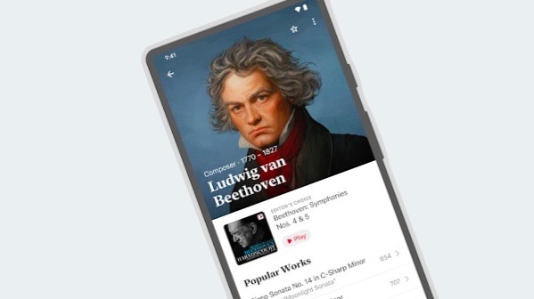 Apple Music Classical now playing on Android