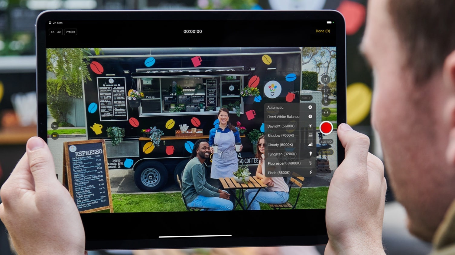 Pro camera mode from Final Cut Pro for iPad