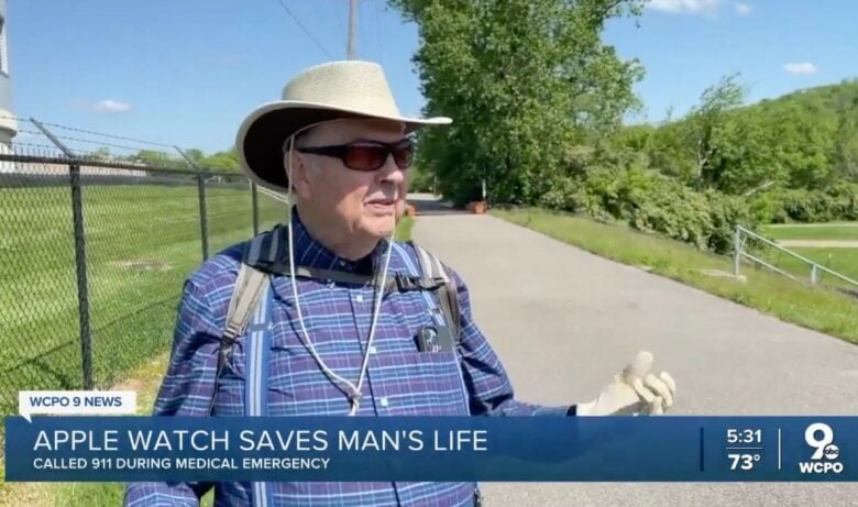 William Fryer, 83, said Apple Watch saved his life.