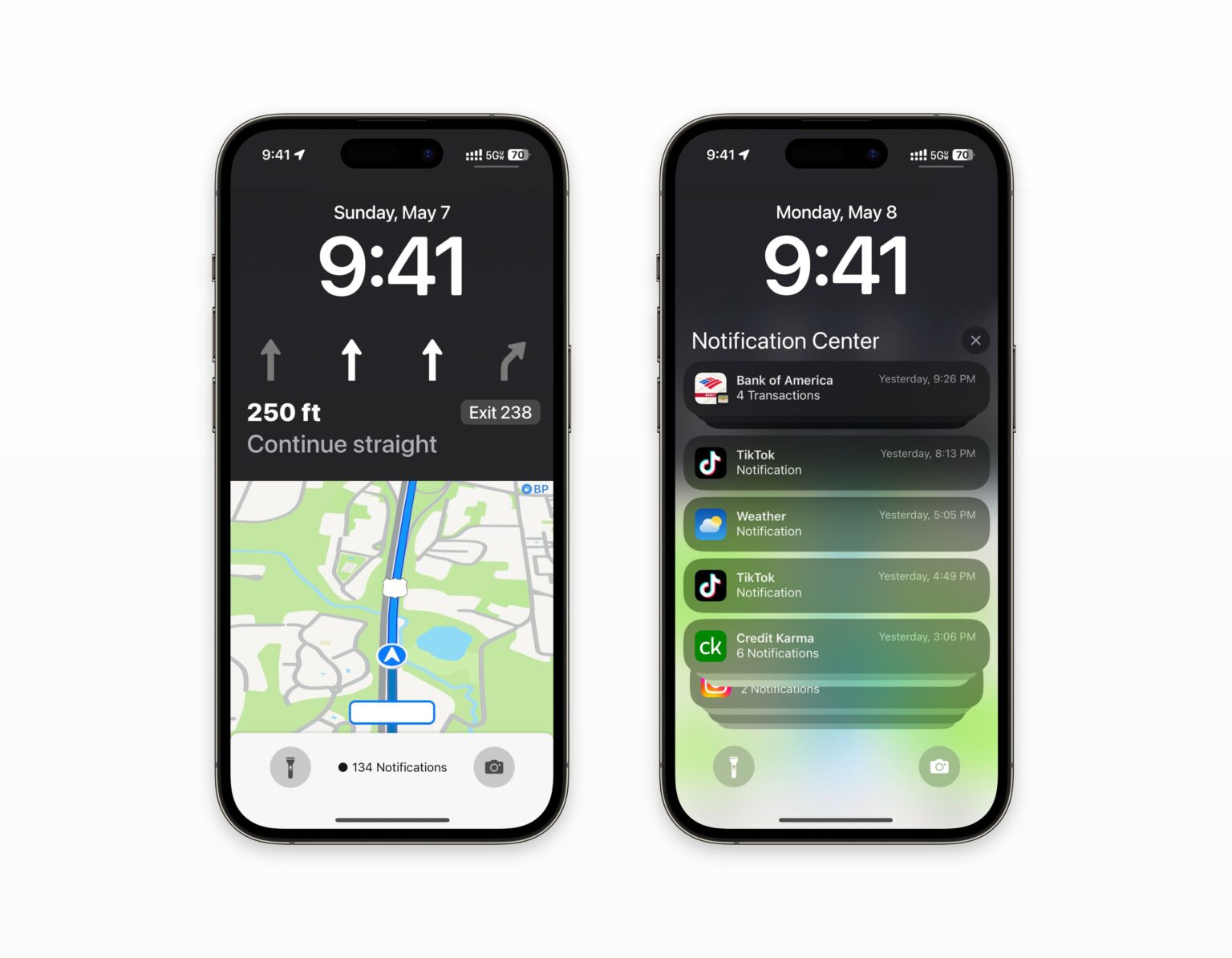 Apple Maps iOS 17 Lock Screen Live Activity renders