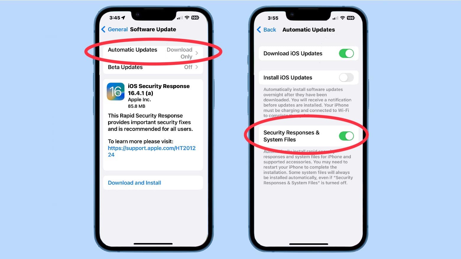 How to install iOS and macOS Rapid Security Response