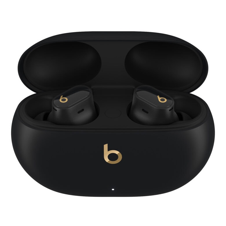Here's the black/gold color option on the Beats Studio Buds+.