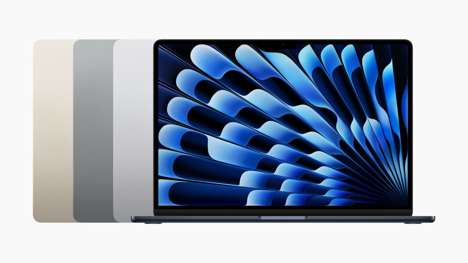 The 15-inch MacBook Air comes in four colors: midnight, starlight, space gray and silver.