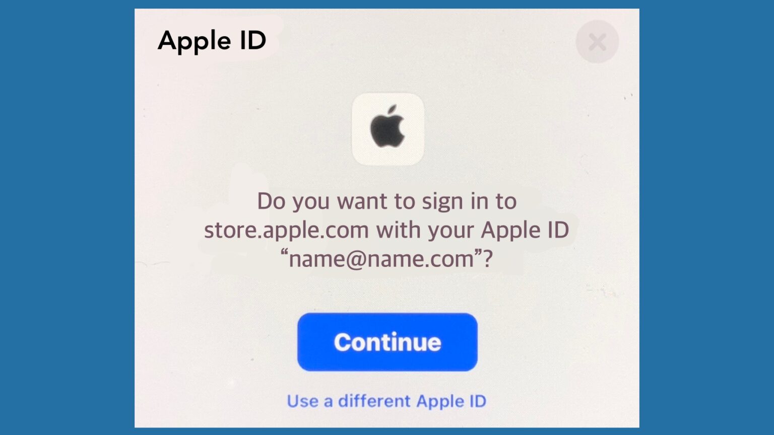 Apple websites use passkeys in place of passwords.