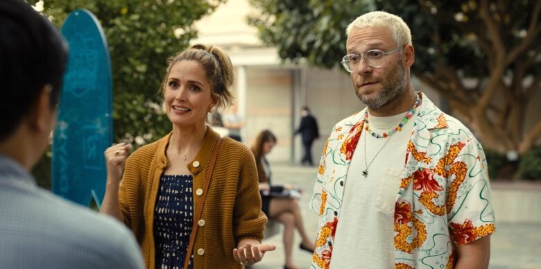 Rose Byrne and Seth Rogen in "Platonic," now streaming on Apple TV+.