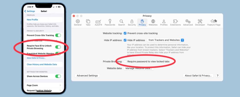 How to lock Safari Private Browsing mode