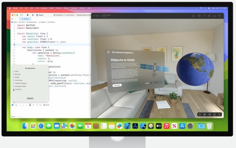 Vision Pro simulator in Xcode