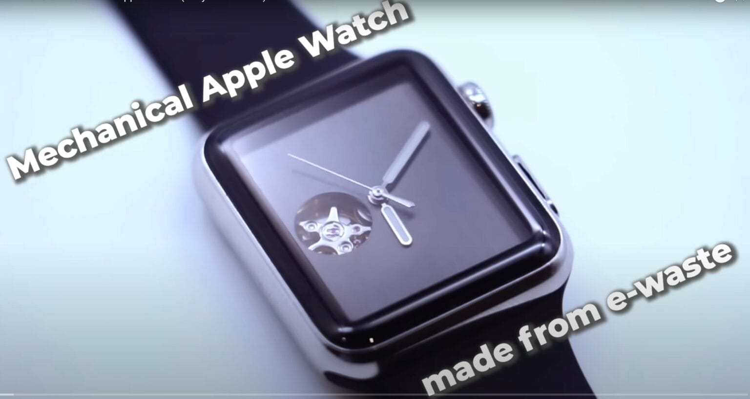 What's old is new again? What's new is old again? Something like that. It's a mechanical Apple Watch.