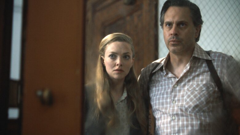 Amanda Seyfried and Thomas Sadoski in "The Crowded Room," now streaming on Apple TV+.