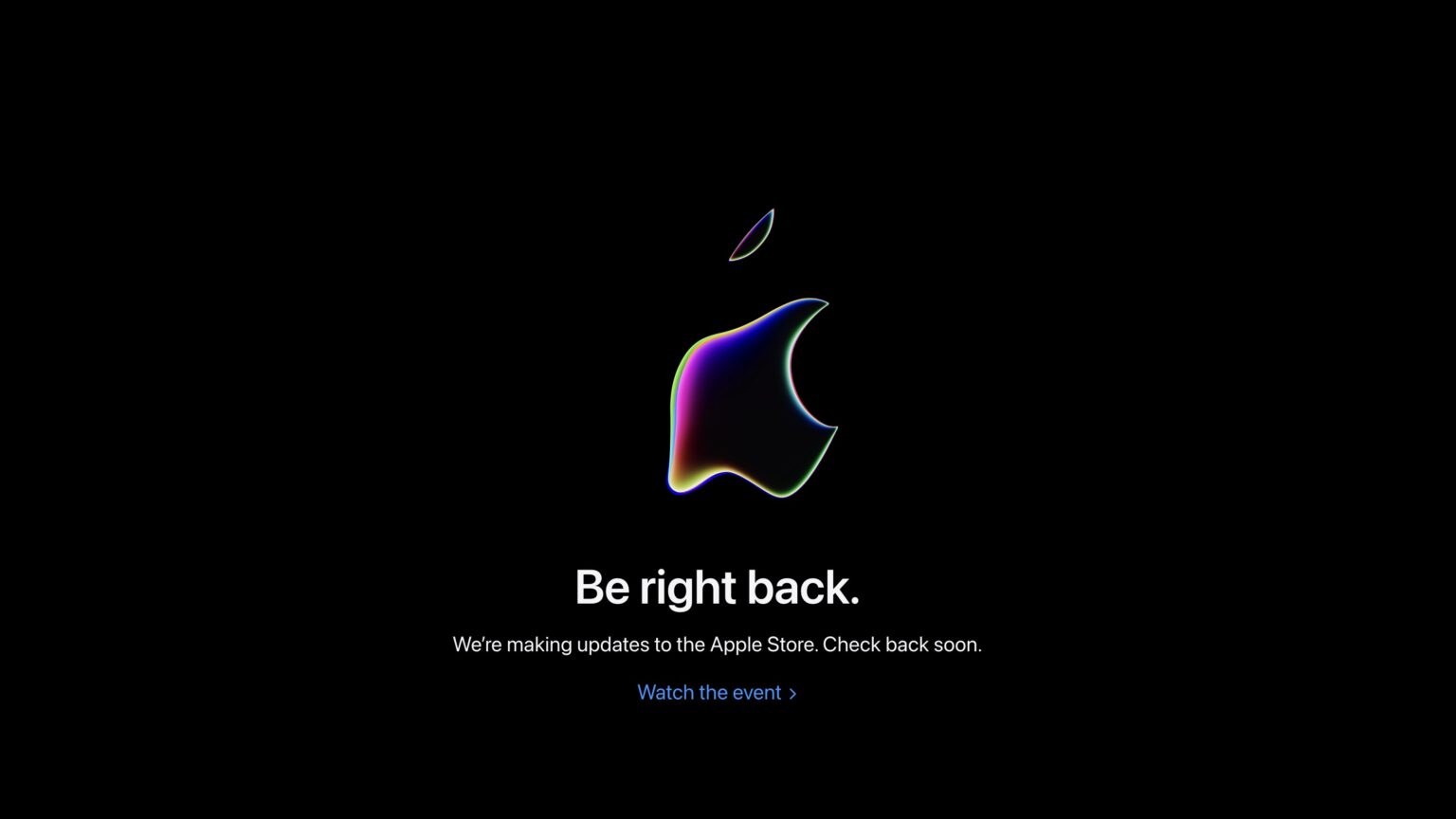 Apple's online store has gone down ahead of WWDC23.