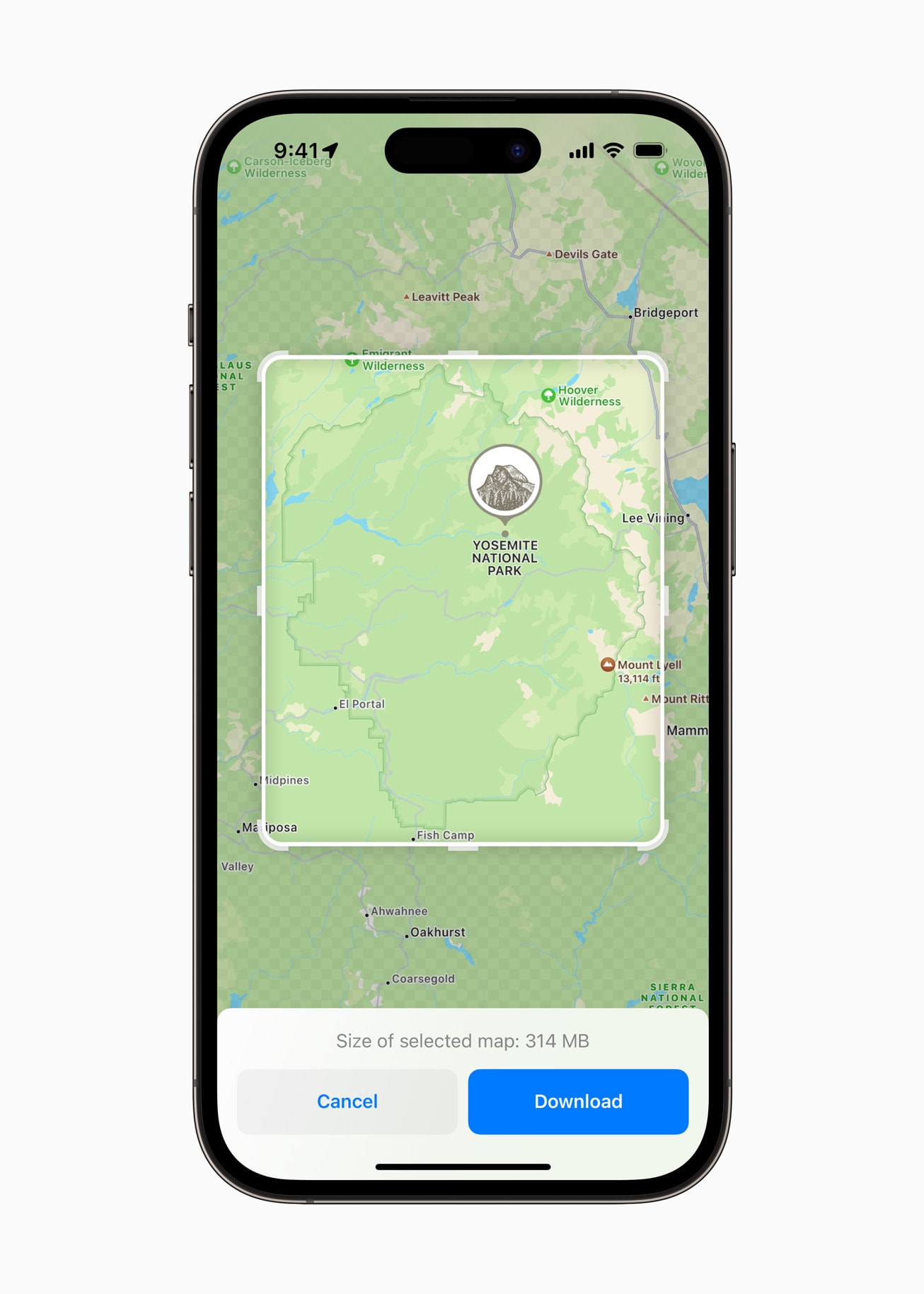 Apple Maps on iOS 17 enables offline maps download.