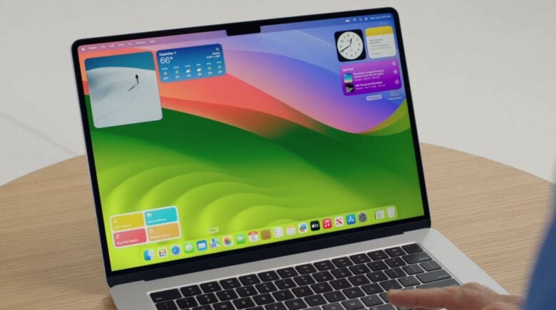macOS Sonoma brings widgets to the Mac desktop.