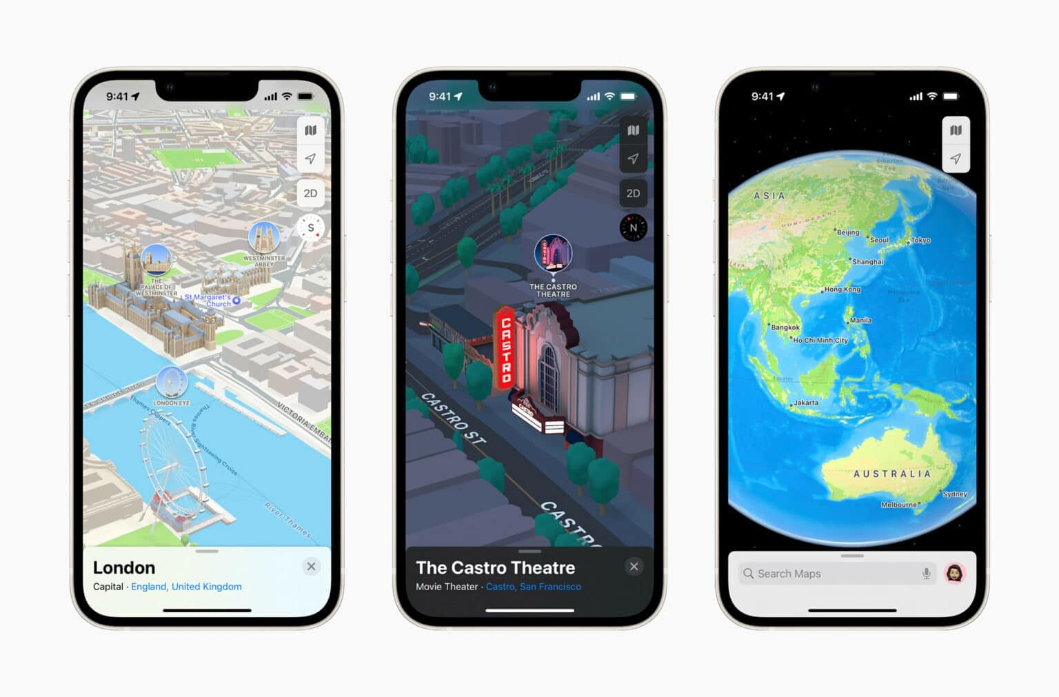 Apple Maps' use of 3D imagery led the way, but in other ways it trailed Google Maps.