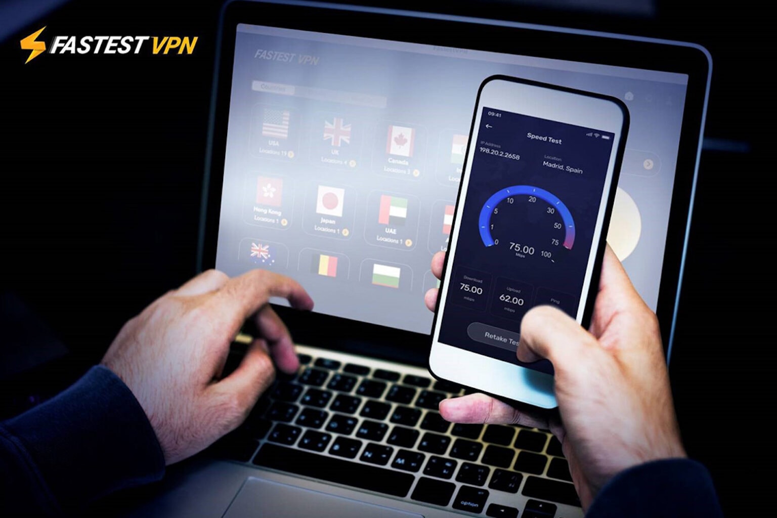 Save $320 on this 10-device Fastest VPN lifetime license.